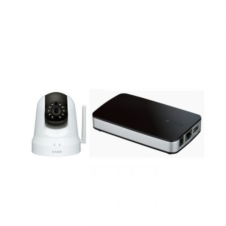 D-Link DCS-5020L Wireless Day & Night Pan & Tilt Cloud Camera + D-Link DNR 202L Camera Video recorder