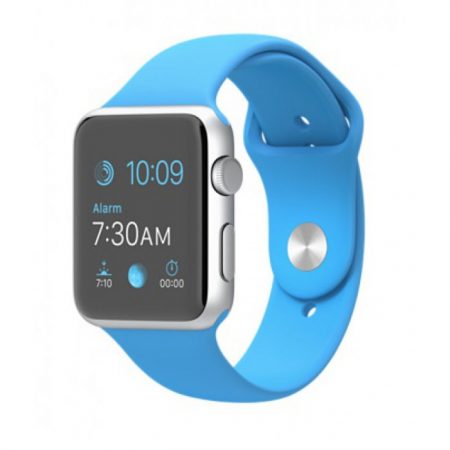 Apple Watch MJ3Q2 -42mm Silver Aluminum Case with Blue Sport Band