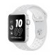 APPLE WATCH NIKE+ 42MM SILVER ALUMINUM CASE WITH PURE NIKE SPORT BAND (MQ192)