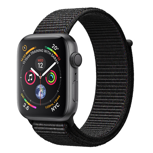 Apple Watch Series 4 GPS (44mm) MU6E2 Space Gray Aluminum Case with Black Sport Loop