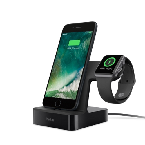 PowerHouse Charge Dock for Apple Watch + iPhone - Black