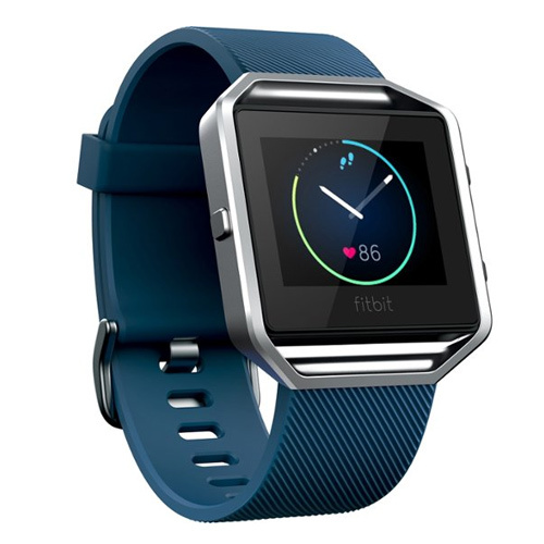 Fitbit Blaze Smart Fitness Watch Blue / Stainless Steel - Large