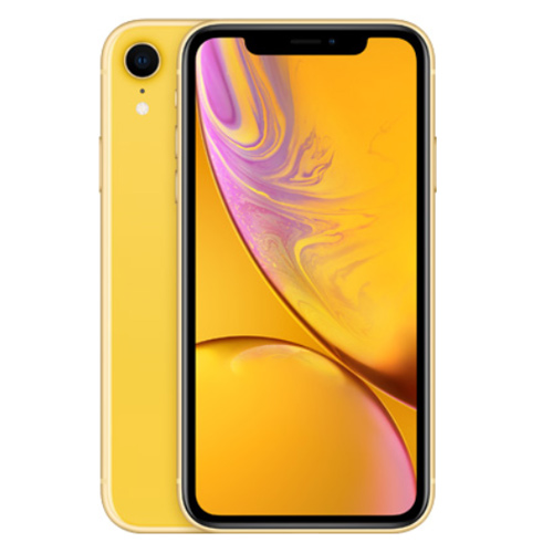 Apple iPhone XR Dual Sim 128GB, 4G LTE - Yellow (Facetime)