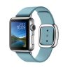 Apple (MMFA2) 38mm Stainless Steel Case with Blue Jay Modern Buckle - Medium Size Band