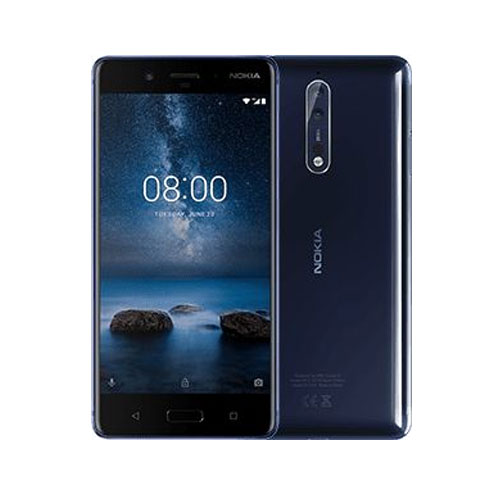 Nokia 8 Dual Sim, 64GB, 4G LTE - Polished Blue
